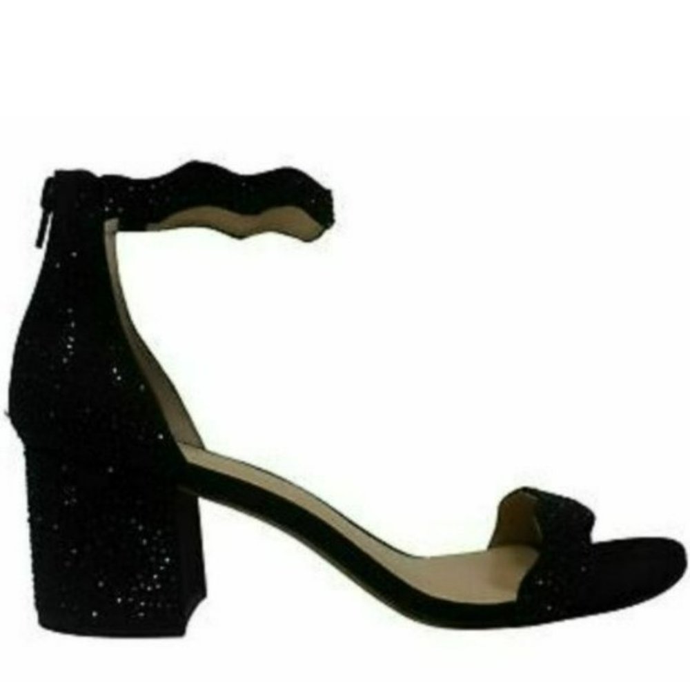 INC International Concepts Hadwin Scallop Block Heel Sandals-9 - Picture 5 of 7